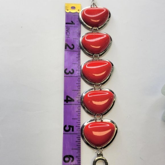 Red Toggle Bracelet - Picture 6 of 11